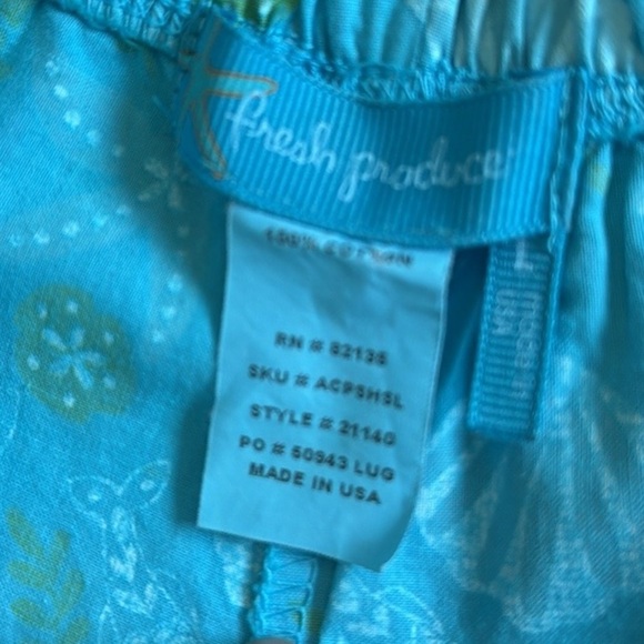 Fresh Produce 2 Pieces Set XL Blue Patterned Women's Set - Picture 10 of 11